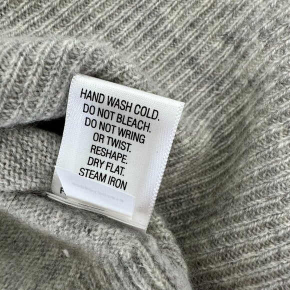 Apt 9 Cashmere Sweater Size XL Argyle Gray Purple V-Neck - Picture 8 of 10